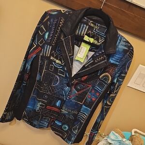 Colorful Geometric Pattern Jacket